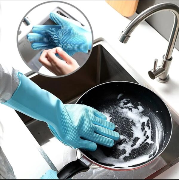 Hand Washing Silicone Gloves
